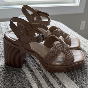 TORRID // BRAIDED BLOCK HEELS (WIDE)